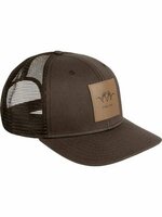80412763 Blaser leather badge cap dark brown