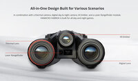 HIKMICRO Habrok 4K HQ35L &ndash; All-in-One warmtebeeld en restlicht Verrekijker voor Jacht, Natuurobservatie en Beveiliging