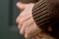 H&auml;rkila Vincent Merino V-Neck Trui Demitasse bruin