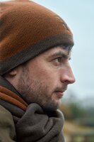 Harkila reversible beanie Shadow brown/rustique clay