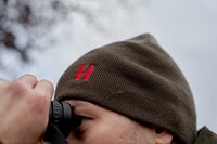 Harkila aspire reversible beanie shadow brown/red