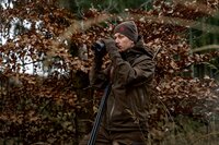 Harkila aspire reversible beanie shadow brown/red