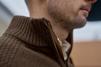 H&auml;rkila Vincent Merino Half Zip Pullover - Demitasse brown