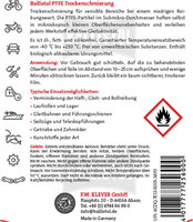 Ballistol PTFE Droog Smeermiddel Spray &ndash; Teflon&trade; Droogsmering voor Metaal en Kunststof (200 ml)