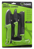 HME 3-delige Hunter&rsquo;s Field Kit &ndash; Bottenzaag &amp; 420HC Jachtmessen met ontweidhaak