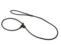 Mystique&reg; Biothane moxon leash 6mm black 150cm