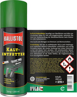 Ballistol Koudontvetter Spray &ndash; Krachtige Vetoplosser voor Metaal, Kunststof en Glas