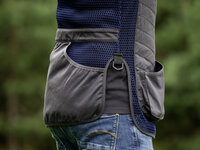 Blaser Men&rsquo;s Competition Shooting Vest Robert Marine &ndash; Lichtgewicht Schietvest met Maximale Bewegingsvrijheid