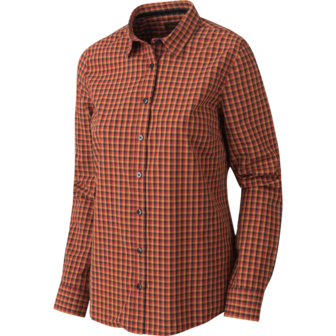 Harkila Selja Dames L/S check overhemd Red/Black check