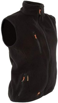 Alpenheat Verwarmd Fleece Vest, zwart