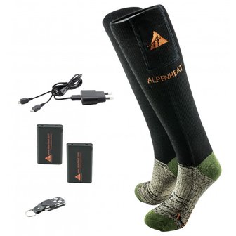 ALPENHEAT Verwarmde Sokken FIRE-SOCKS RC WOL - Met Afstandsbediening