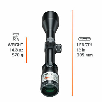Bushnell Trophy 3-9x40, DOA600, Matte Richtkijker 753960B 0-29757-75390-8