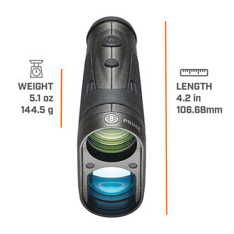 Bushnell&nbsp;6x24mm Prime 1700 Laser Afstandsmeter Zwart LRF Geavanceerde Doeldetectie LP1700SBL