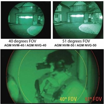 AGM NVG40 Binoculaire Tactical Restlichtversterker Gen2+ (Photonis Commercial) Groen