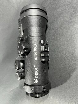 inruil Dipol DN34PRO B&amp;W GEN 2+ zwart/wit voorzet nachtkijker met laserlamp