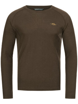 Blaser Merino Base Layer Roundneck Jonar, dark brown