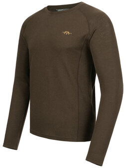 Blaser Merino Base Layer Roundneck Jonar, dark brown