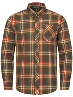 Blaser Shirt Sebastian, brown/red checked