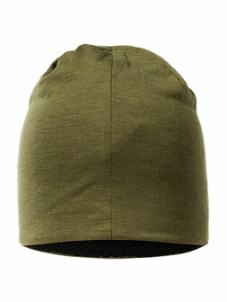 Drain Beanie, donker olive