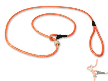 Mystique&reg; Field trial Moxonlijn 6mm 150cm Neon oranje met hoornstop