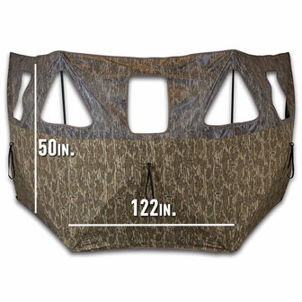 Primos Double Bull 3 Panel Stakeout Blind - Mossy Oak New Bottomland