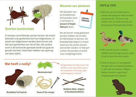 Eendenbroedkorf traditioneel en van hand gevlochten (foto Nederlandse Jagersvereniging)