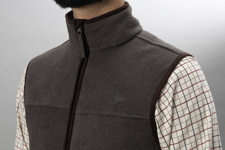 Seeland Woodcock Earl Fleece Waistcoat - Dark grey melange