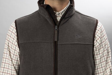 Seeland Woodcock Earl Fleece Waistcoat - Dark grey melange