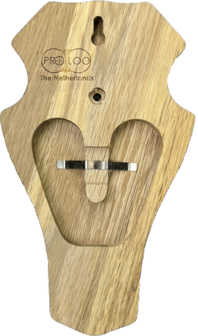 BUDGET Trofeeplank eiken bruin maat 22x13x1,8cm incl. dubbele kaakuitsparing rond 5stuks