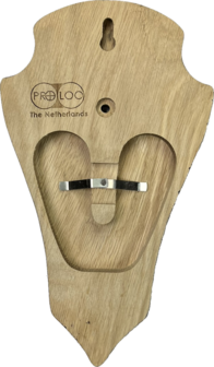 BUDGET Trofeeplank eiken bruin maat 22x13x1,8cm incl. dubbele kaakuitsparing punt 5stuks