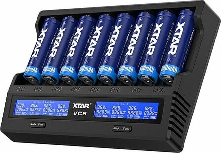 Xtar VC8 Batterijlader
