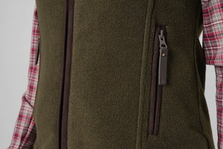 Seeland Woodcock Ivy Fleece Waistcoat - Pine green melange