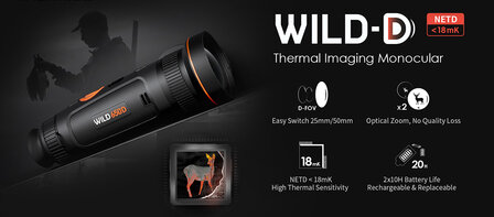 Thermtec Wild 650D thermische kijker met dual lens 