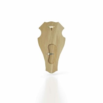 560865 Trofeeplank 40x22cm afgerond  donker incl uitsparing 