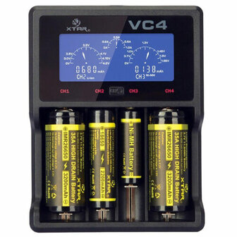 XTAR VC4 18650 Li-ion USB Batterijlader