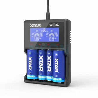 XTAR VC4 18650 Li-ion USB Batterijlader