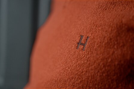 H&auml;rkila Vincent Merino V-Neck Trui bombay brown