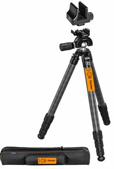 Terrier-Tripods Hunter ultralichte carbon schietdriepoot met geweerklem