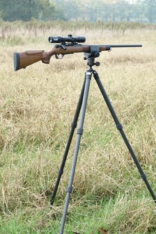 Terrier-Tripods Hunter ultralichte carbon schietdriepoot met geweerklem