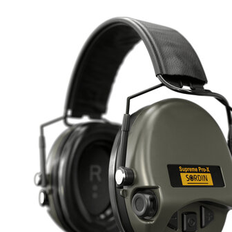 Sordin Supreme Pro-X SFA Groen 31Decibel demping!