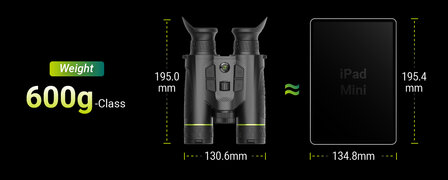 PIXFRA Draco D335-4K LRF &ndash; Multispectrale Warmtebeeld &amp; Nachtzicht Verrekijker met Laserafstandsmeter