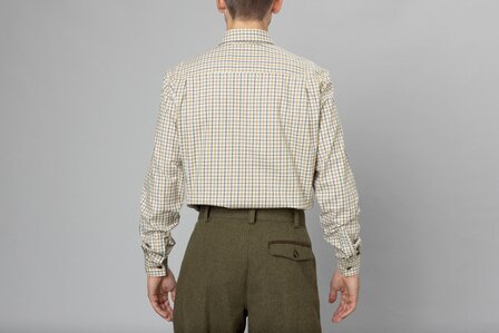 403048005 Seeland Oxford shooting shirt  classic blue/classic brown check