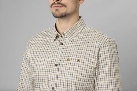 403048005 Seeland Oxford shooting shirt  classic blue/classic brown check