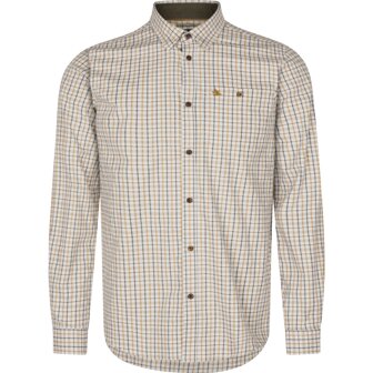403048005 Seeland Oxford shooting shirt  classic blue/classic brown check