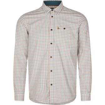 403048001 Seeland Oxford shooting shirt  grape leaf/terracotta check