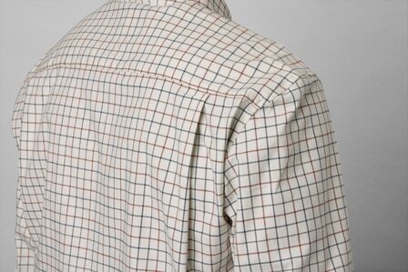 403048001 Seeland Oxford shooting shirt  grape leaf/terracotta check