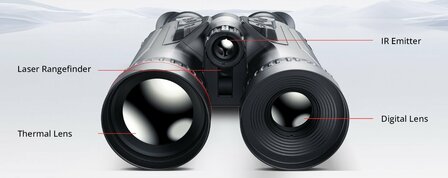 HIKMICRO Habrok Pro HX60LS &ndash; Professionele 4K Multispectraal Warmtebeeld Verrekijker