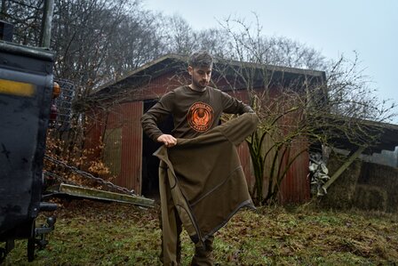 202501019 Kamko fleece Dark antique bronze/Willow green