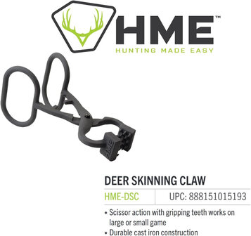 HME Viltang  Deer Skinning Claw &ndash; Effici&euml;nt en veilig wild villen