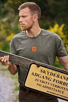 H&auml;rkila Instinct S/S T-Shirt - Green Melange